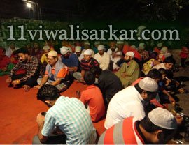 Sangat celebrating GIARVI SHRIF - 14-09-2016 at Darbar Ya Ghause Azam Dastgir Trust (Regd) Roshan Pir (Sheikh Abdul Qadir Jilani), Roshani Ground, Purani Sabji Mandi, Ludhiana, Punjab India.